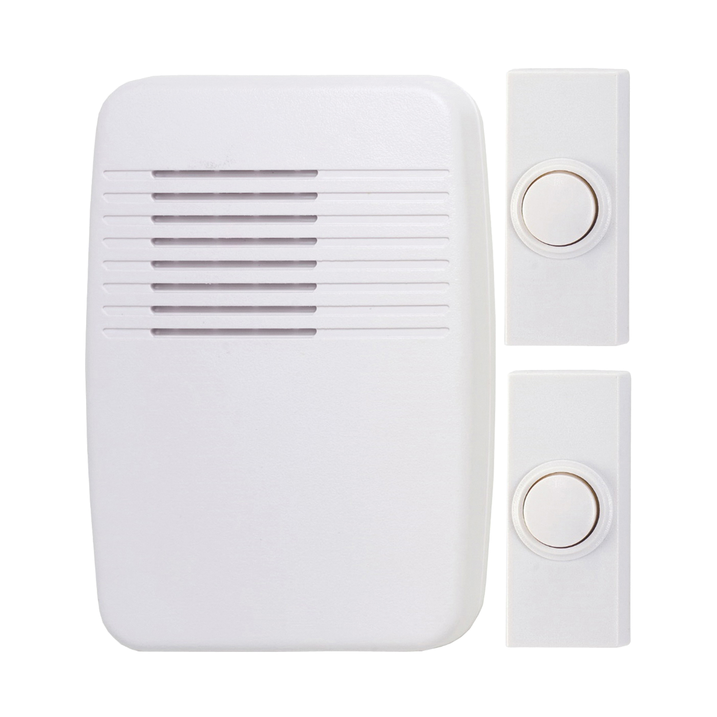 Heath Zenith SL-7367-02 Doorbell Kit, Ding, Ding-Dong, Westminster Tone, 75 dB, White - 1