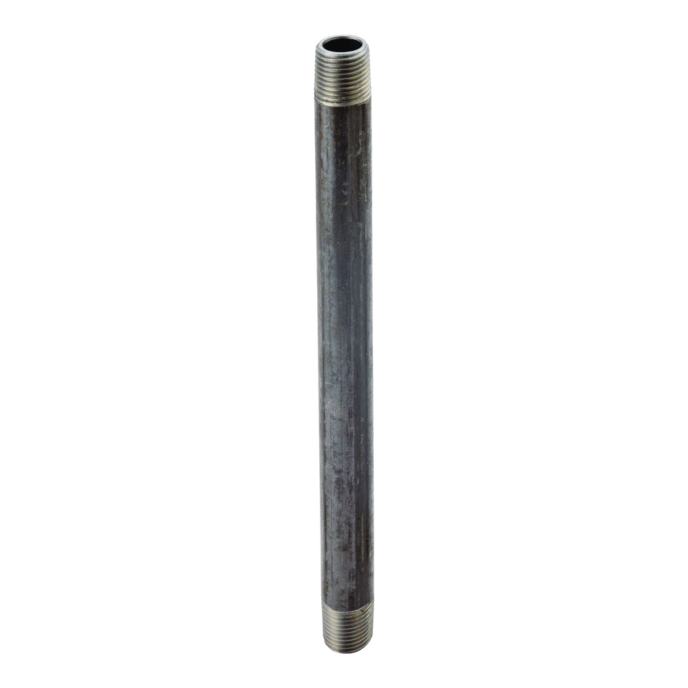 Prosource BN 11/2X18-S Pipe Nipple, 1-1/2 in, Male, Steel, SCH 40 Schedule, 18 in L