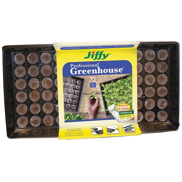 Jiffy J372ST-20 Greenhouse Pellet, 72-Piece - 1