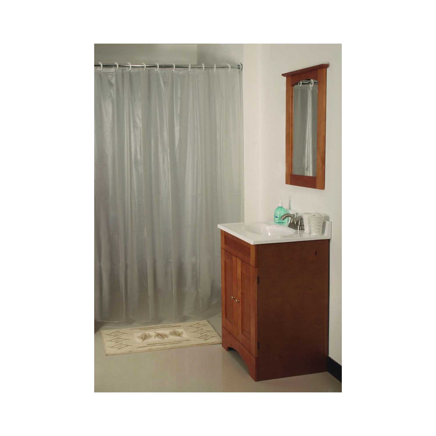 SD-MCP01-F3L Shower Curtain, Vinyl, Frosted, Frosted