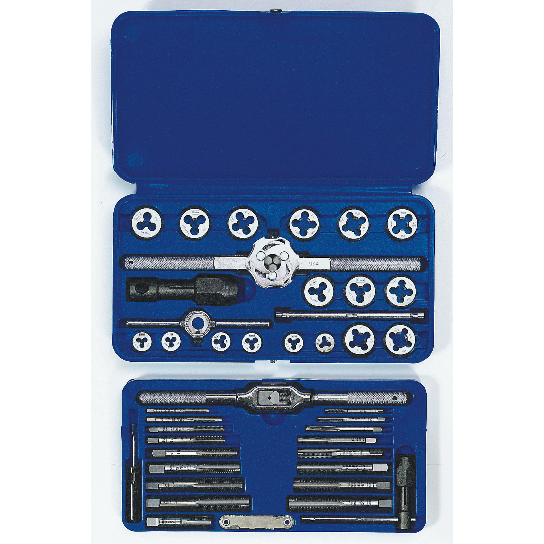 Irwin POWER-GRIP 24606 Tap and Die Set, 41-Piece, HCS, Metallic