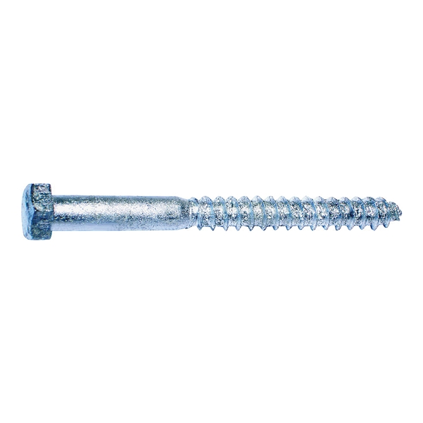 05598 Lag Screw, 1/2 in Thread, 5 in OAL, 2 Grade, Galvanized