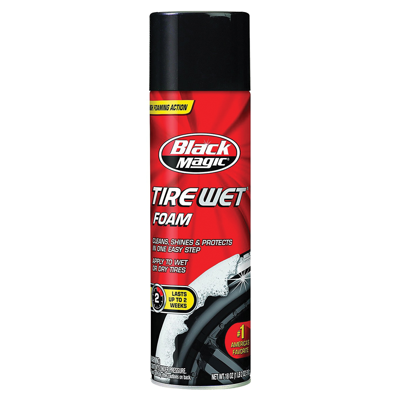 Black Magic 800002220/22145 Tire Wet Foam, 18 oz Aerosol Can, Liquid, Cherry