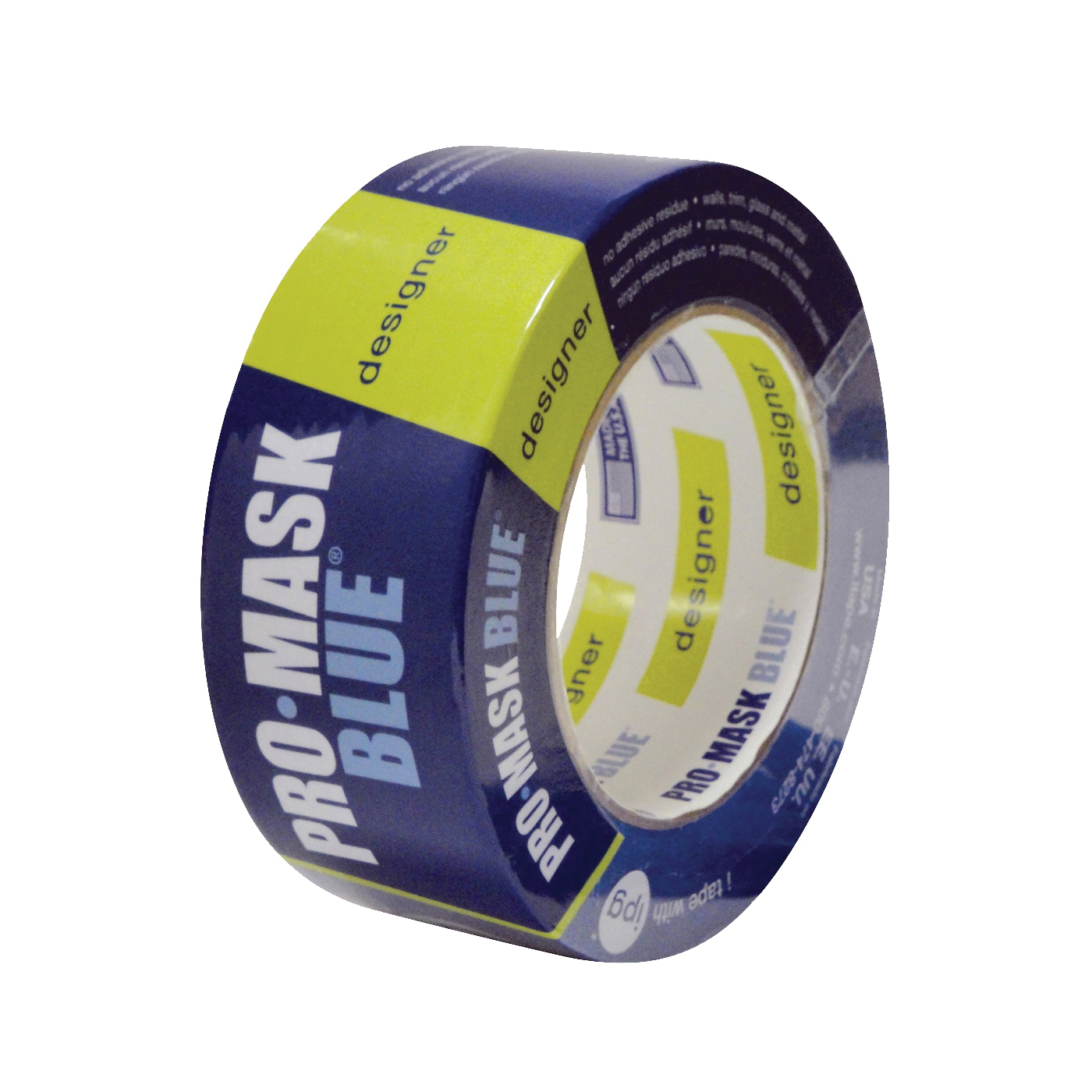 PMD48 Masking Tape, 60 yd L, 1.88 in W, Crepe Paper Backing, Dark Blue