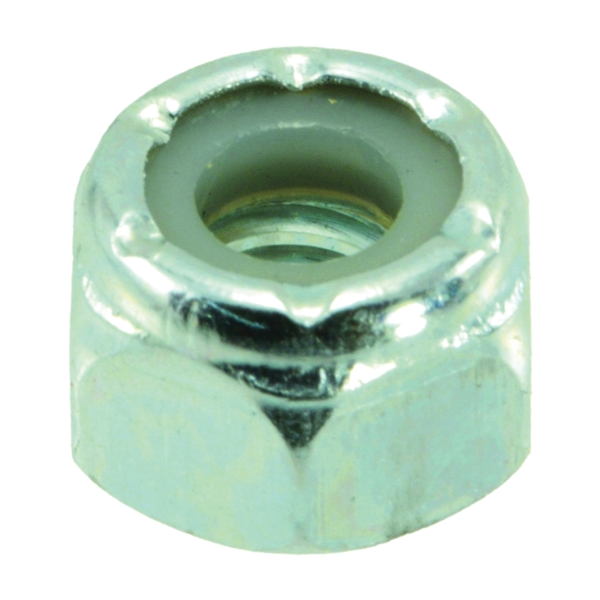 03649 Lock Nut, Coarse Thread, 1/4-20 Thread, Nylon, Zinc