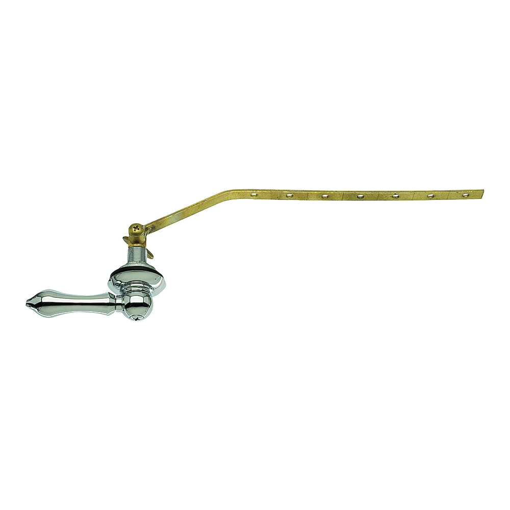 89447A Wallplate Toilet Handle, Brass, For: Angled, Front or Side-Mount Toilet Tank