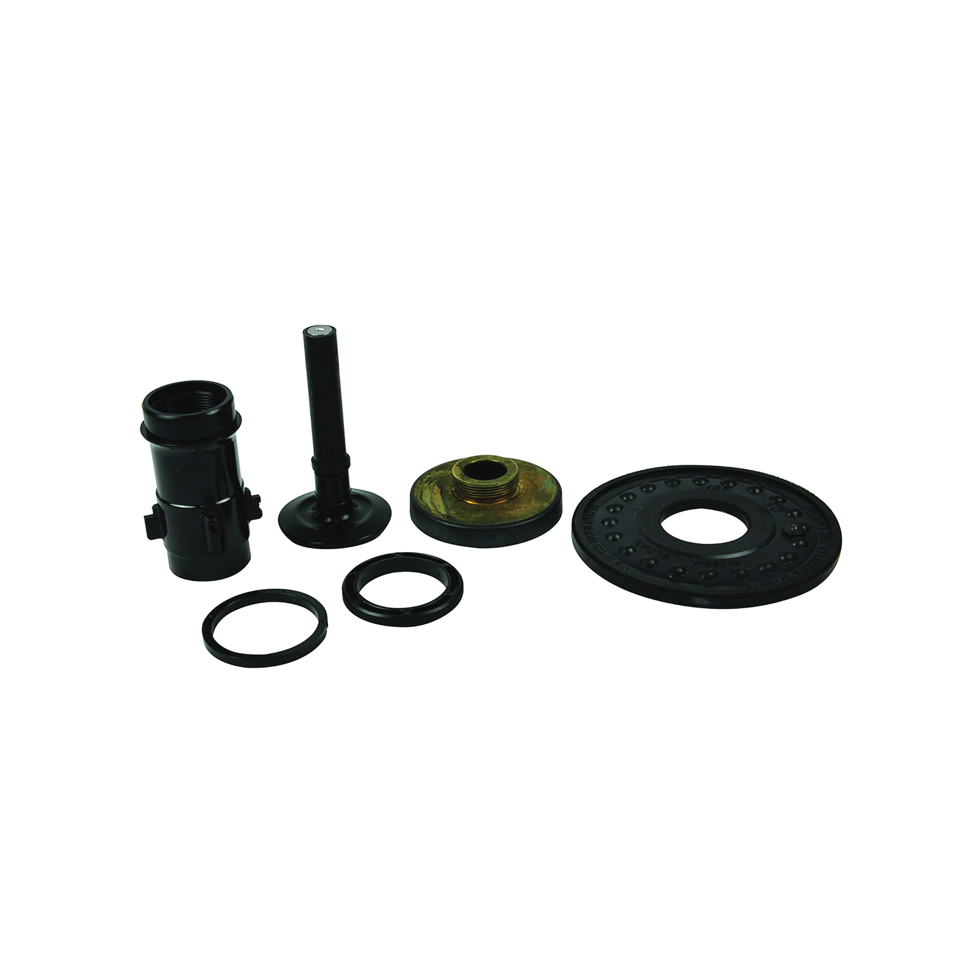 37059 Urinal Repair Kit, Plastic/Rubber, Black, For: Regal 1.5 gpf Urinal Flushometers