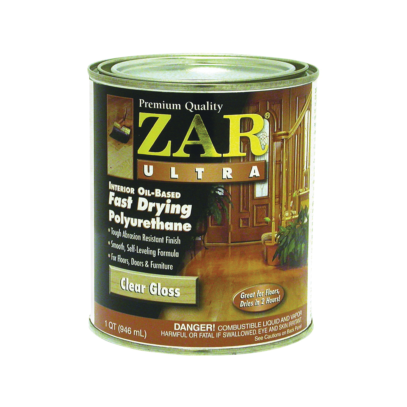 32812 Polyurethane, Gloss, Liquid, Clear, 1 qt, Can