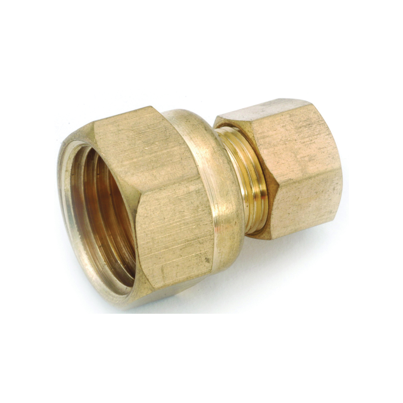 750097-0806 Tube Adapter, 1/2 x 3/8 in, Compression, Brass