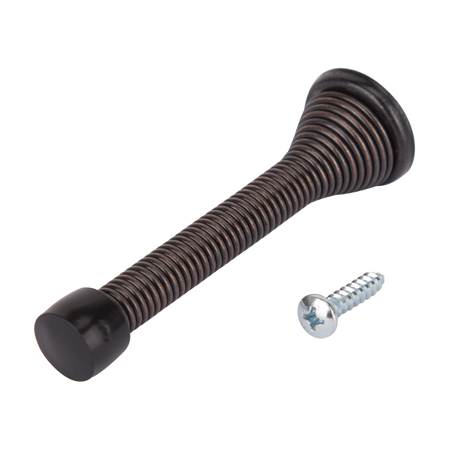 H62-B049-PS Heavy-Duty Spring, 5/16 in Dia Base, 3-1/8 in Projection, Plastic & Steel, Venetian Bronze