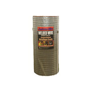 10 04 67 14 Welded Wire Fence, 100 ft L, 18 in H, 1 x 2 in Mesh, 14 Gauge, Galvanized