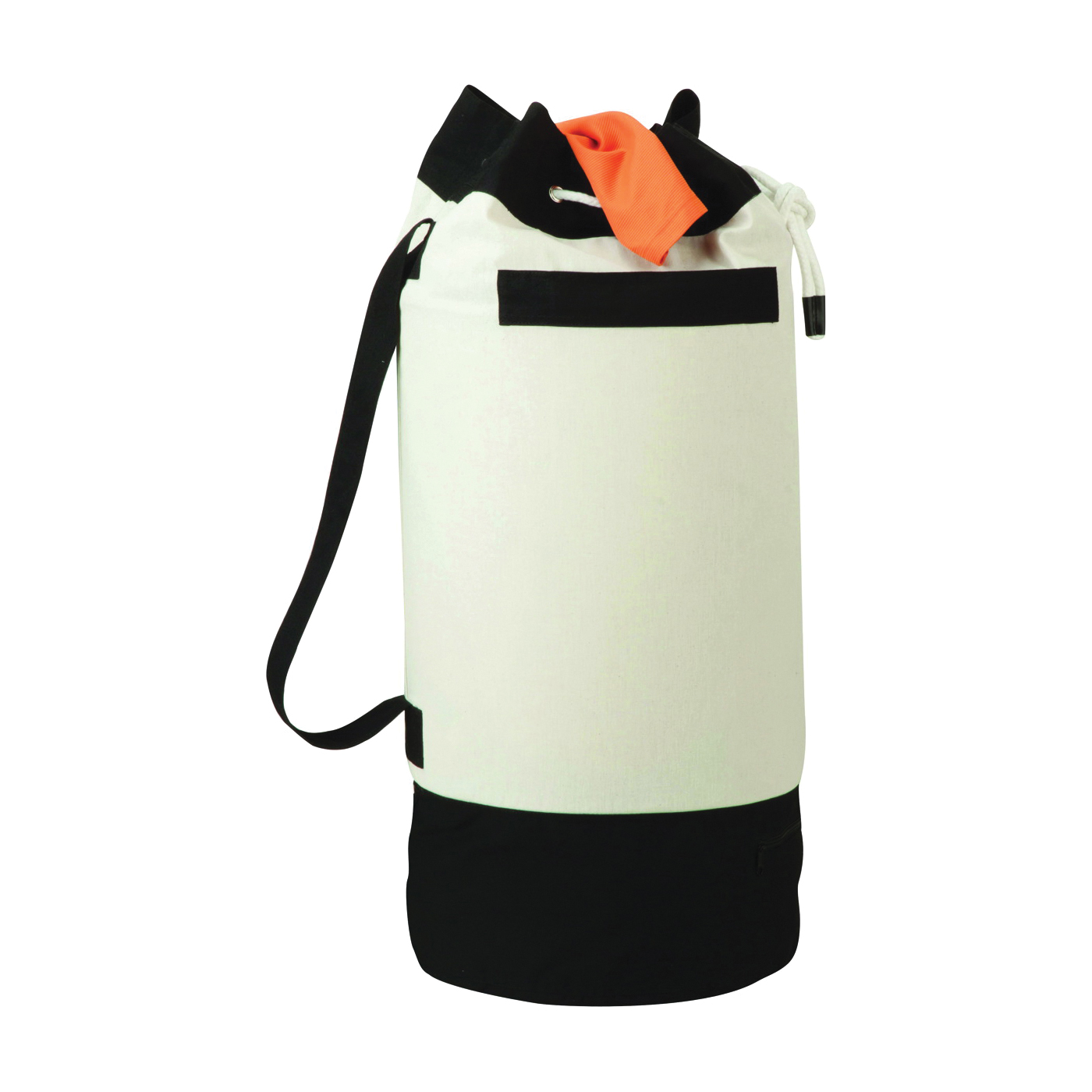 Honey-Can-Do LDY-03277 Laundry Bag, Drawstring Closure, Black/Natural White