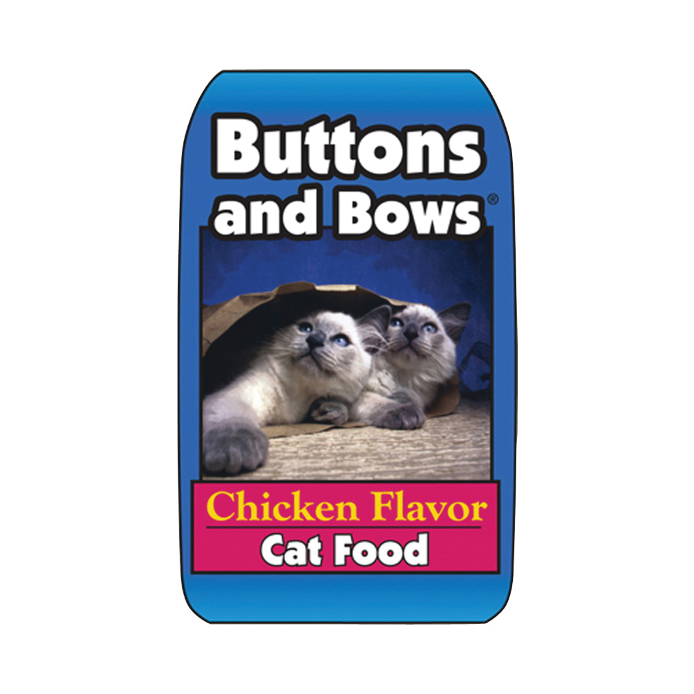Buttons and Bows 10019 Cat Food, Chicken Flavor, 40 lb Bag