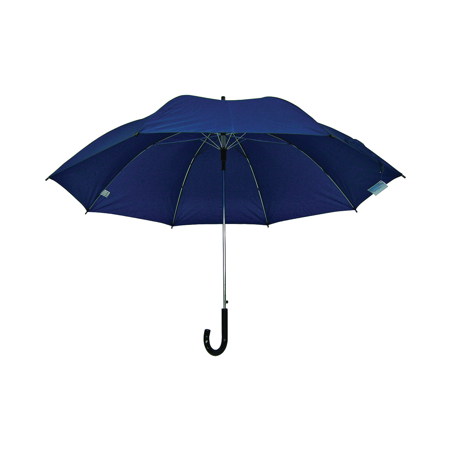 Deluxe Rain Umbrella, Nylon Fabric, Navy Fabric, 27 in