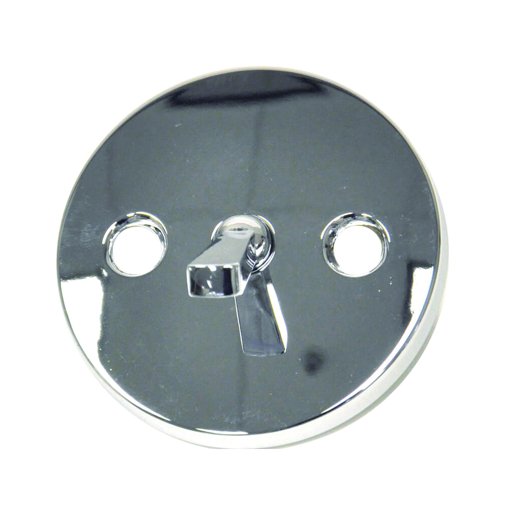 88975 Overflow Plate, Metal, Chrome, For: Existing Bathtub Fixtures