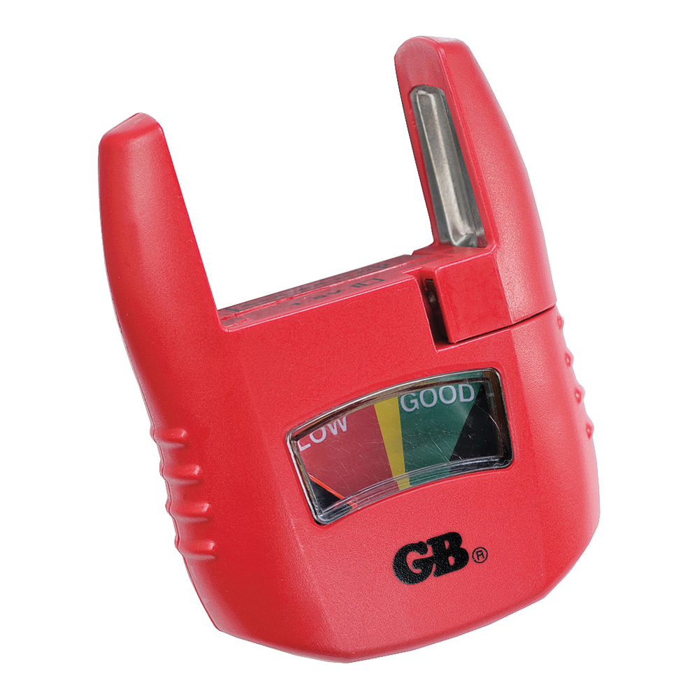 GB GBT-3502 Battery Tester, Analog Display, Red - 1