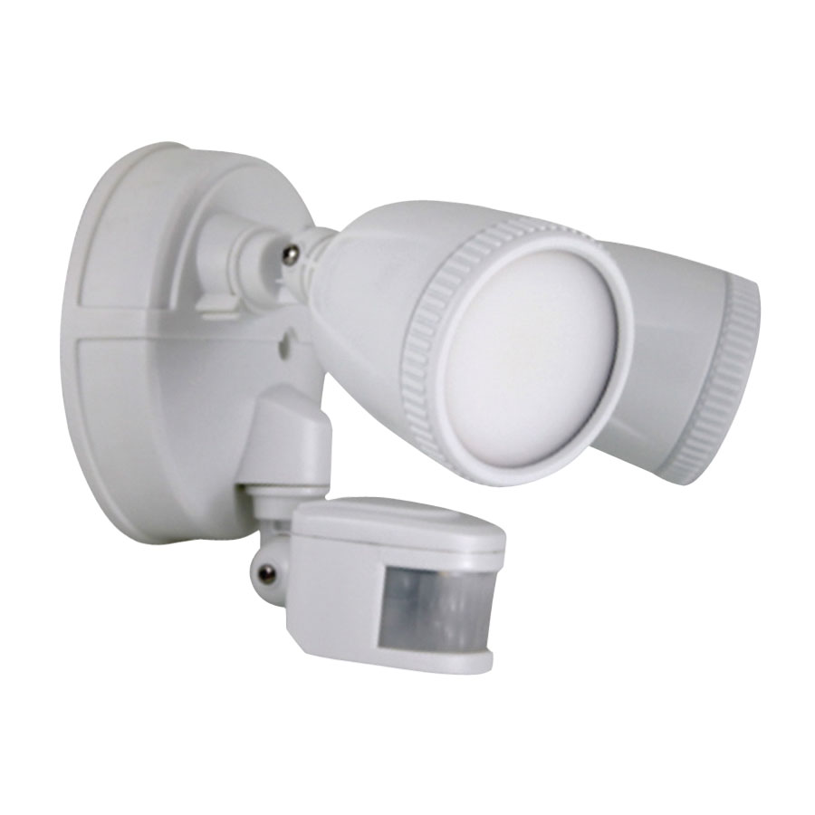 O-G1200M-PW Security Light, 110/240 V, 15 W, 1-Lamp, LED Lamp, Daylight Light, 1200 Lumens, 5000 K Color Temp