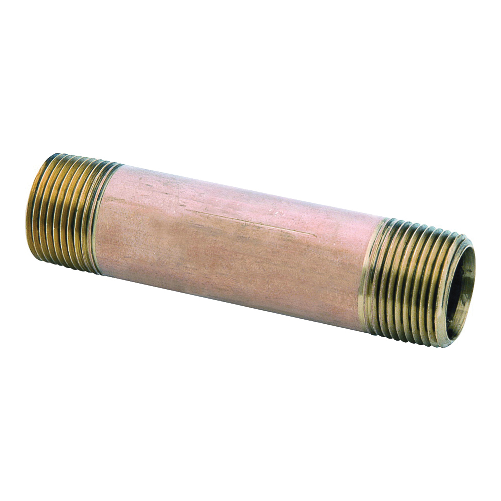 38300-0435 Pipe Nipple, 1/4 in, MNPT, Brass, 870 psi Pressure, 3-1/2 in L