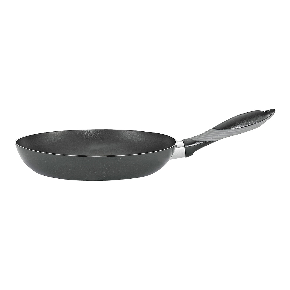 T-fal A7970784 Saute Pan, 12 in Dia, Aluminum, Black, Soft-Grip Handle - 1