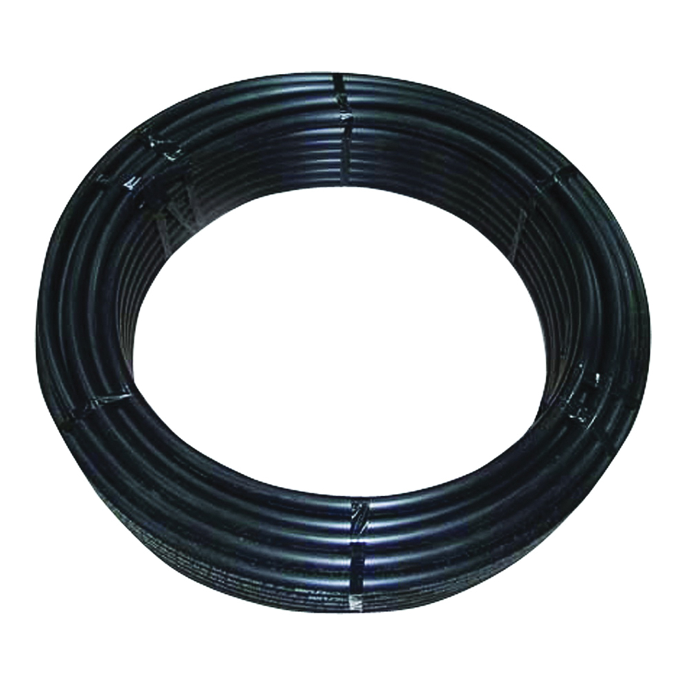SPARTAN 80 Series 21055 Pipe Tubing, 1-1/2 in, Plastic, Black, 250 ft L