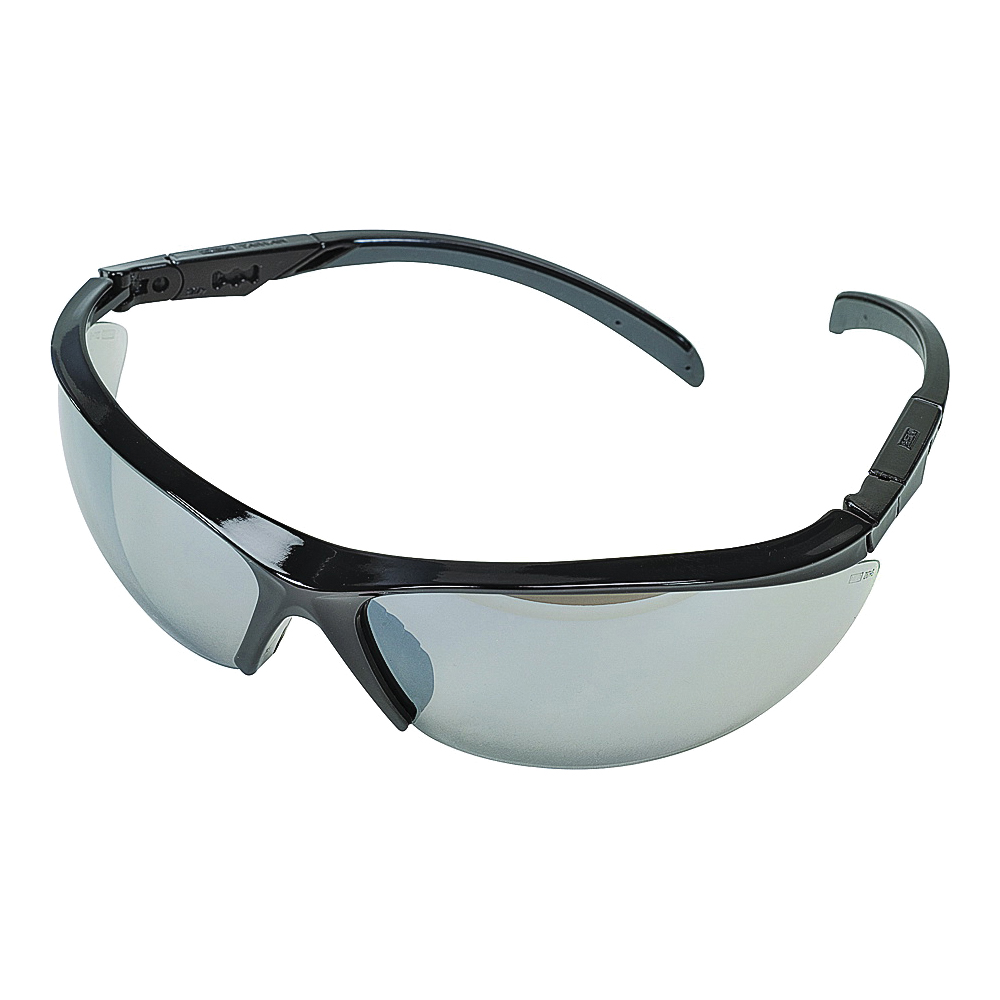 10083084 Safety Glasses, Anti-Fog Lens, Black Frame