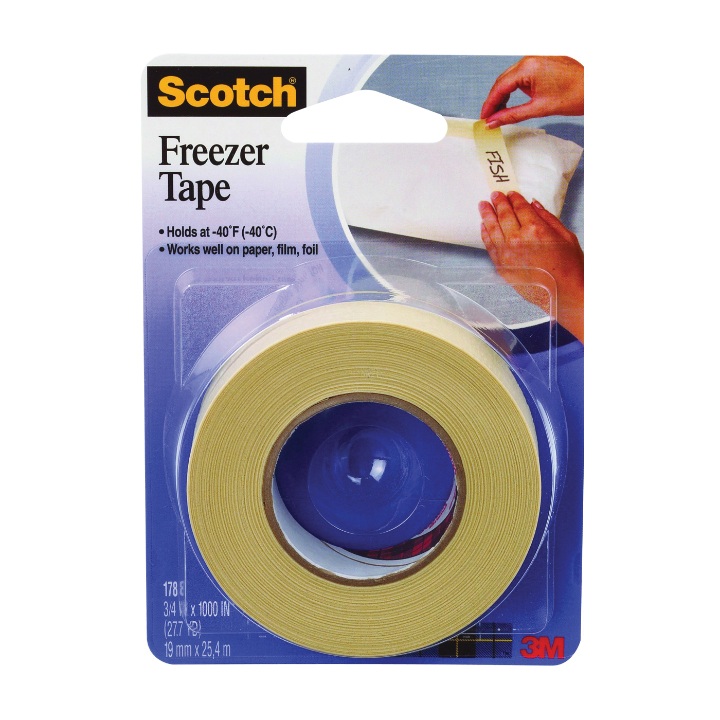 178 Freezer Tape, Tan/Transparent