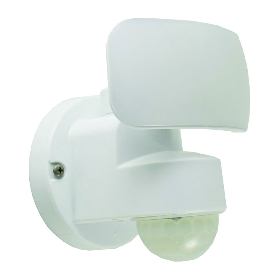 O-OV-1400M-PW Security Light, 110/240 V, 15 W, 1-Lamp, LED Lamp, Daylight Light, 1400 Lumens, Plastic Fixture