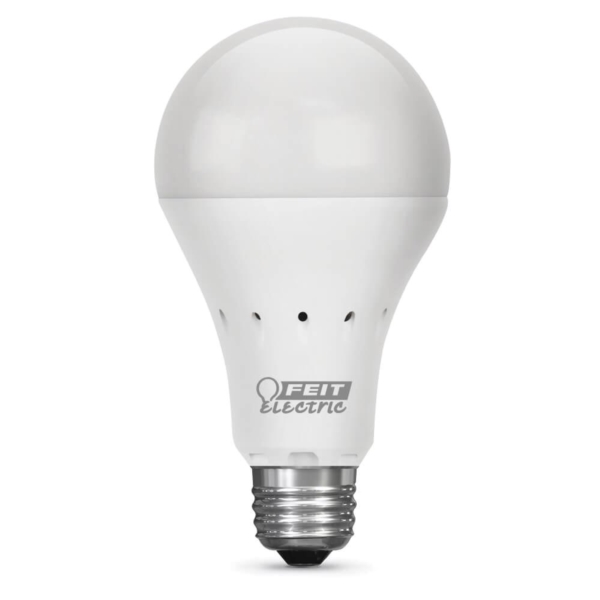 A800/827/BAT/LEDI LED Bulb, General Purpose, A21 Lamp, 40 W Equivalent, E26 Lamp Base, Soft White Light
