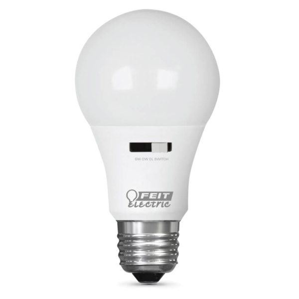 Feit Electric A800/CCT/LEDI LED Bulb, General Purpose, 750 Lumens, 9.5 W, A19 Lamp, 60 W Equivalent, E26 Lamp Base