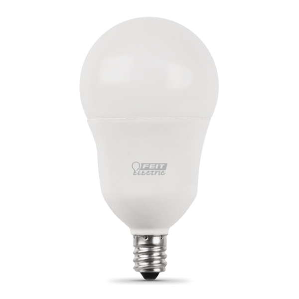 Feit Electric BPA1560C/927CA/2 LED Bulb, General Purpose, A15 Lamp, 60 W Equivalent, E12 Lamp Base, Dimmable, Frosted - 1