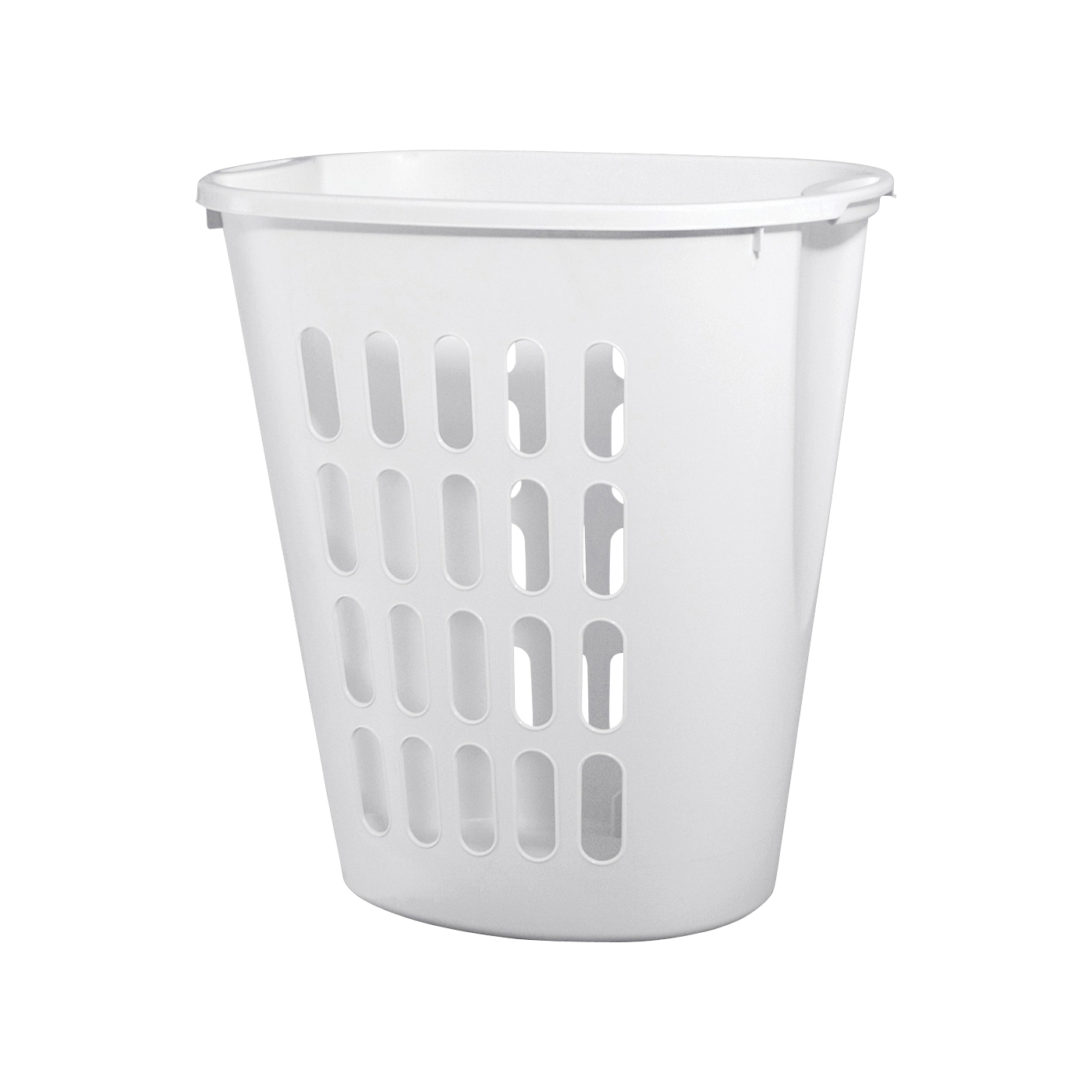 12568006 Open Laundry Hamper, 2.3 bu Capacity, White, 14-3/8 in W, 21-7/8 in H, 21 in D