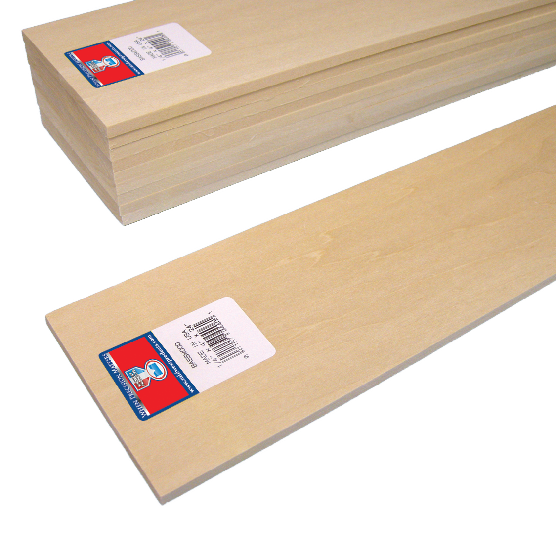 Midwest Products 6022 Strip, 36 in L, 1/16 in W, Balsa Wood - 3