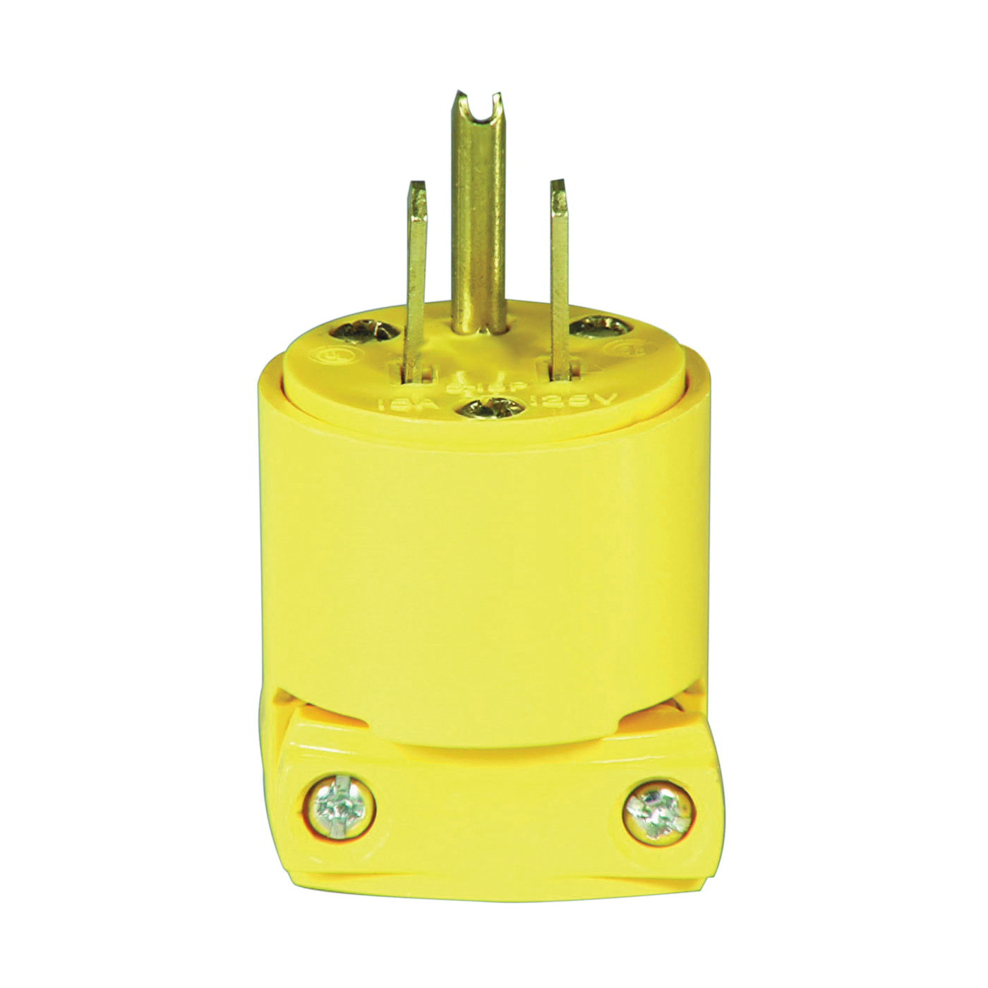 BP4867 Electrical Plug, 2 -Pole, 15 A, 125 V, NEMA: NEMA 5-15, Yellow