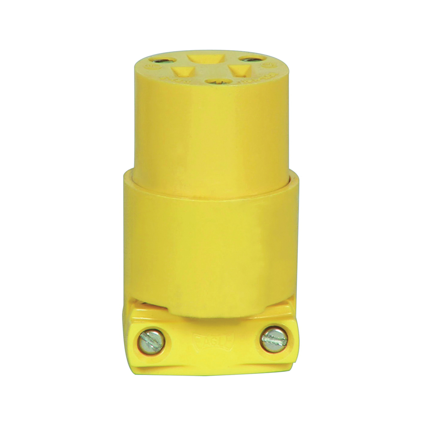 BP4887 Electrical Connector, 2 -Pole, 15 A, 125 V, Slot, NEMA: NEMA 5-15, Yellow