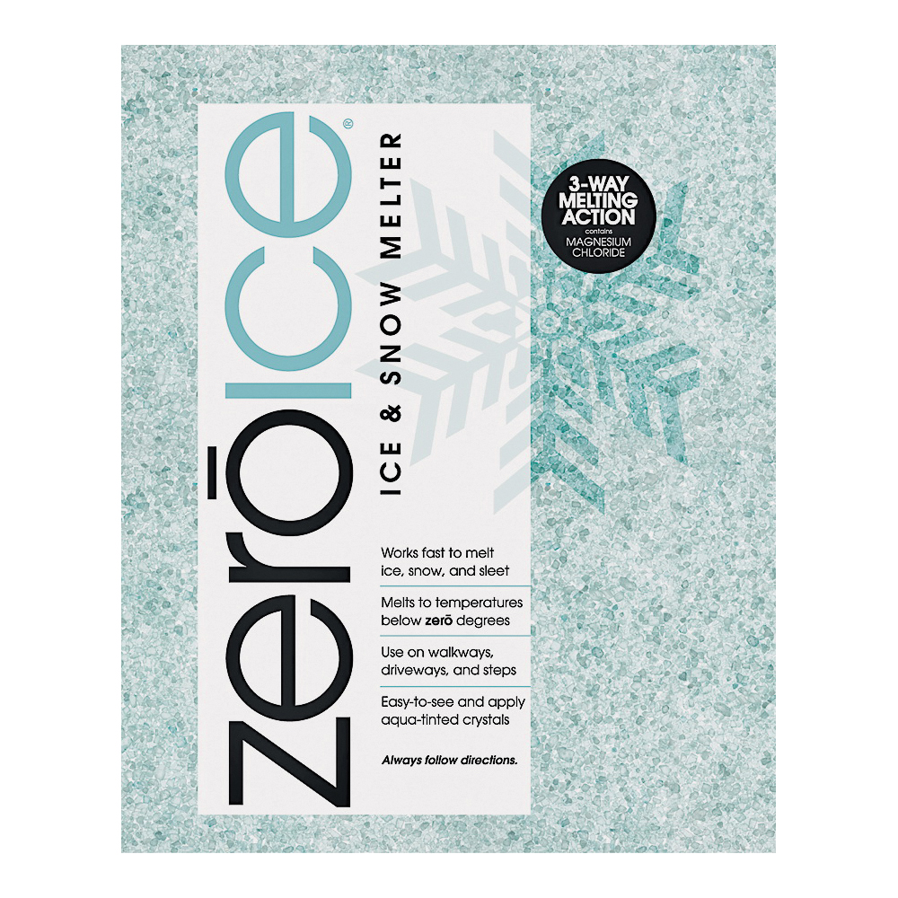 Zero Ice 9583 Ice Melter, Granular, Aqua/White, 20 lb Bag