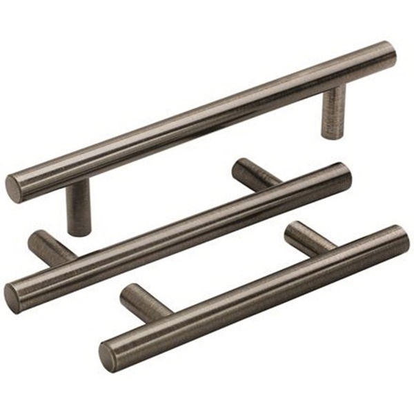 Bar Pulls Series Cabinet Pull, Amerock, 7-3/8 in L Handle, Stainless Steel - 3