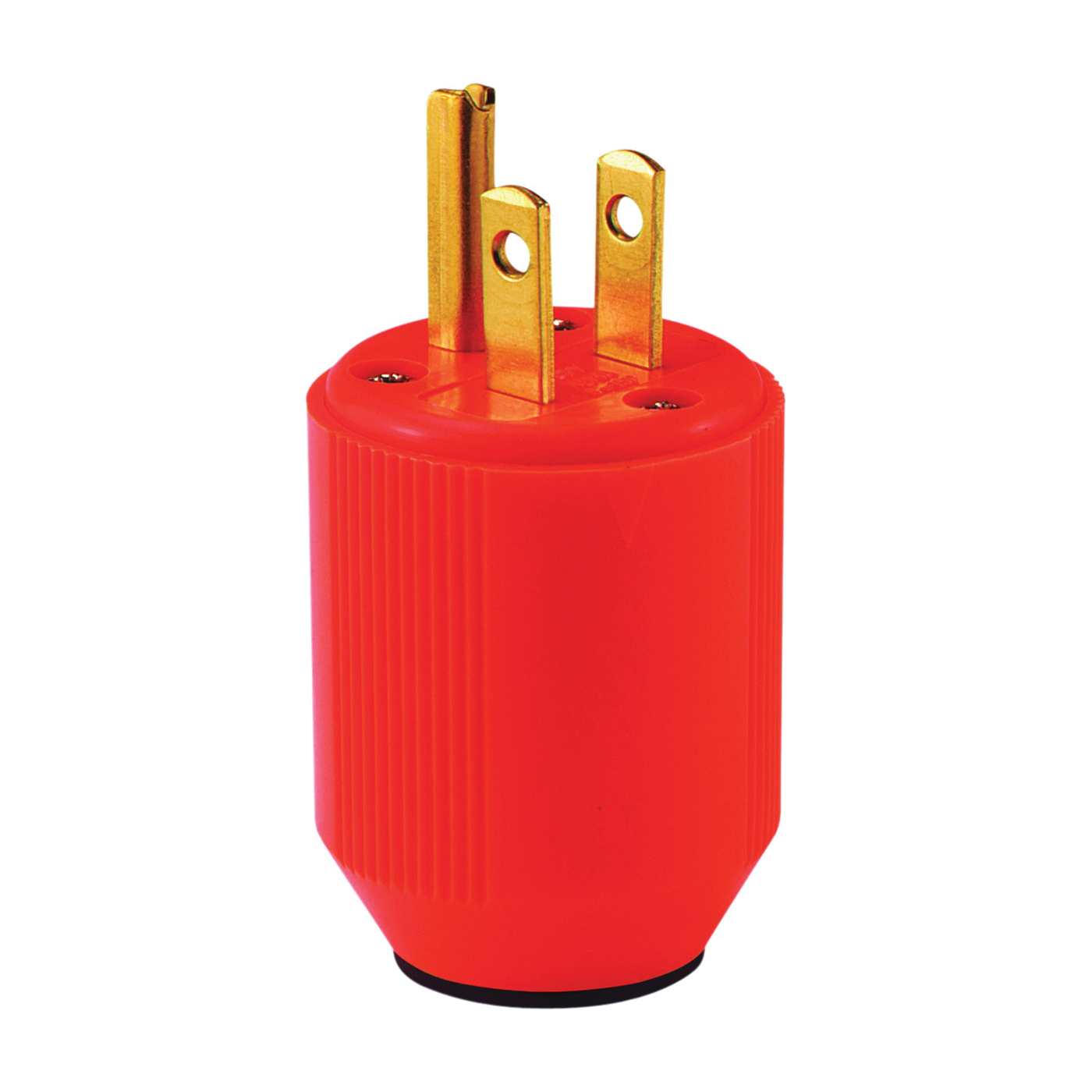 BP3867-4RN Electrical Plug, 2 -Pole, 15 A, 125 V, NEMA: NEMA 5-15, Fluorescent Orange