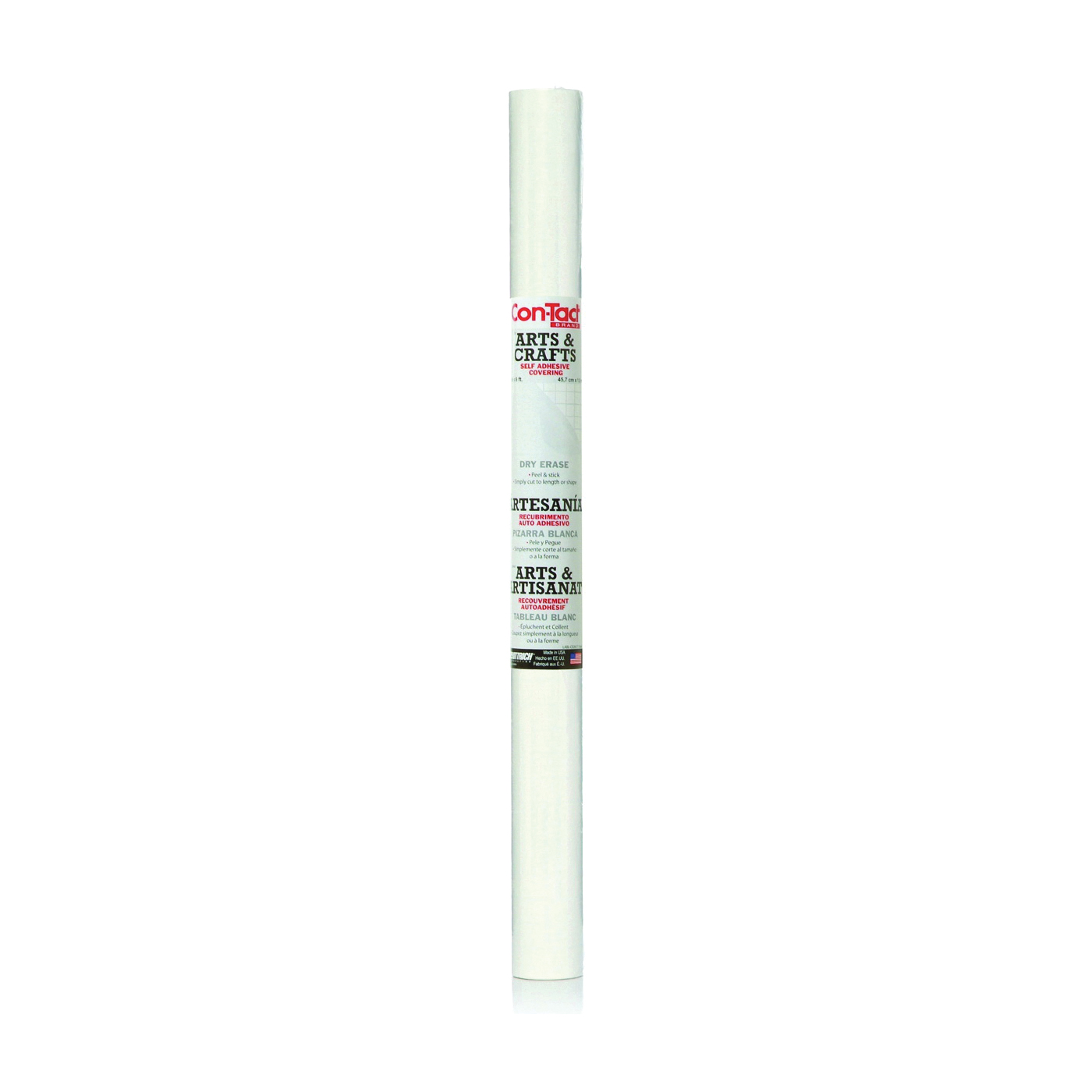 Con-Tact 06F-C9042-06 Memo Board Liner, 6 ft L, 18 in W, Vinyl, White