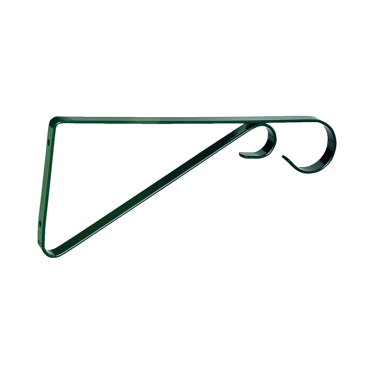 Landscapers Select GB0363L Hanging Plant Bracket, 9-5/8 L, Steel, Forest green, Wall Mount Mounting