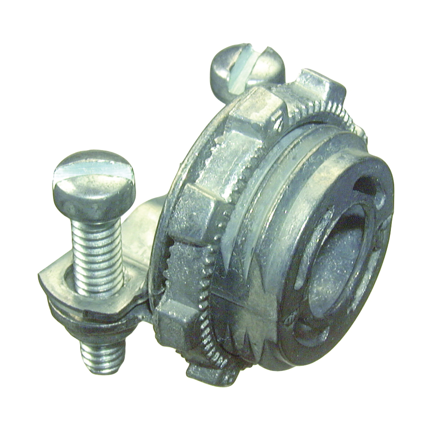 05703B Clamp Connector, 3/8 in, 1-3/16 in L, Zinc, 100/BX