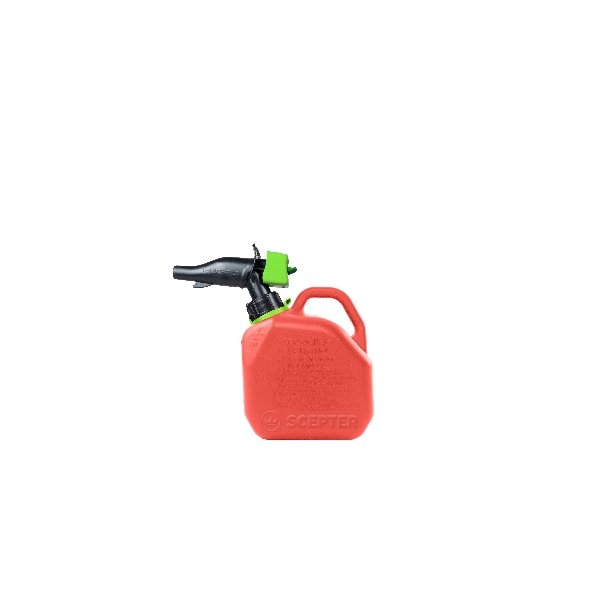 FR1G101 Gas Can, 3.8 L Capacity, HDPE, Red