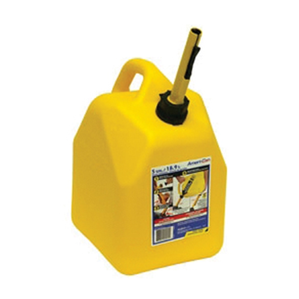 FG4D511 Diesel Can, 5 gal, Polypropylene, Yellow