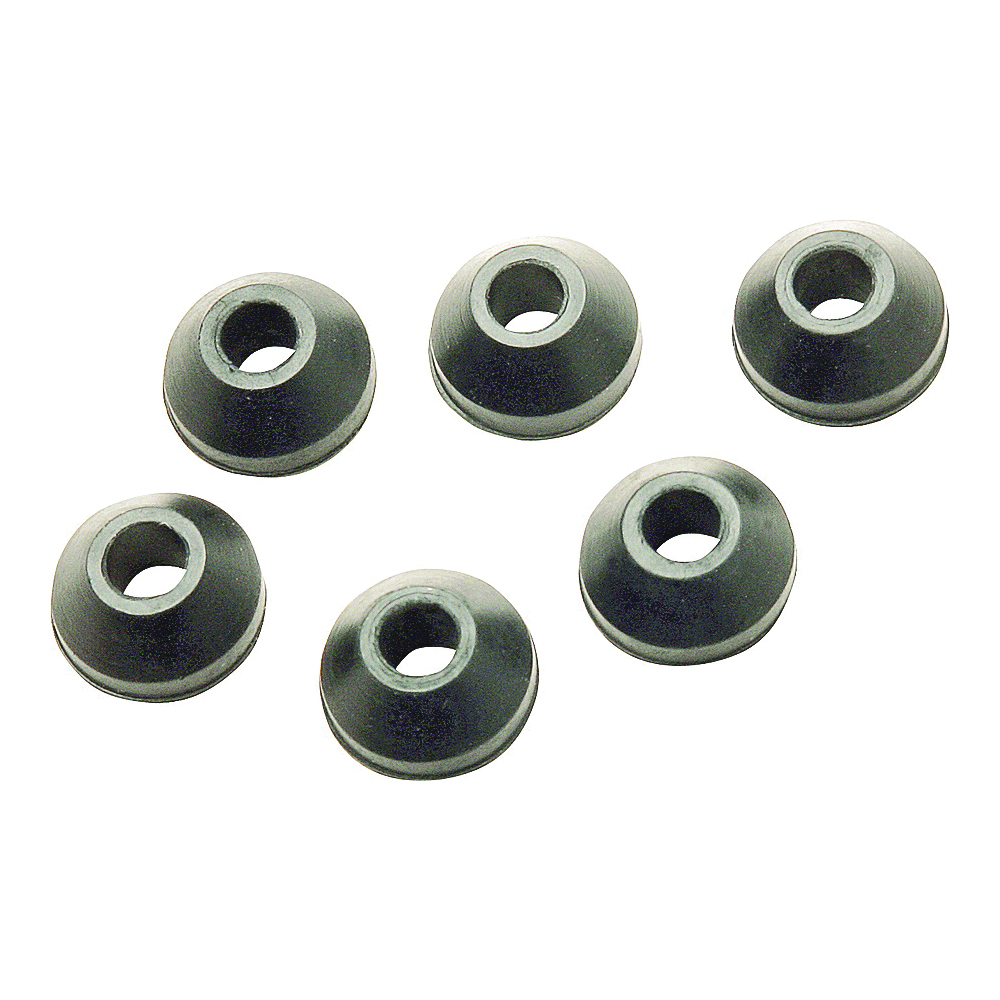 PP805-50 Faucet Washer, Beveled, #00, 1/2 in Dia, Rubber, For: Sink and Faucets