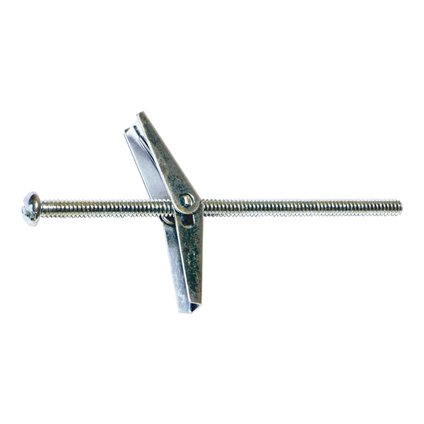 04086 Toggle Bolt with Wing, 3 in L, Zinc, 50/PK, 3/8 in Drill