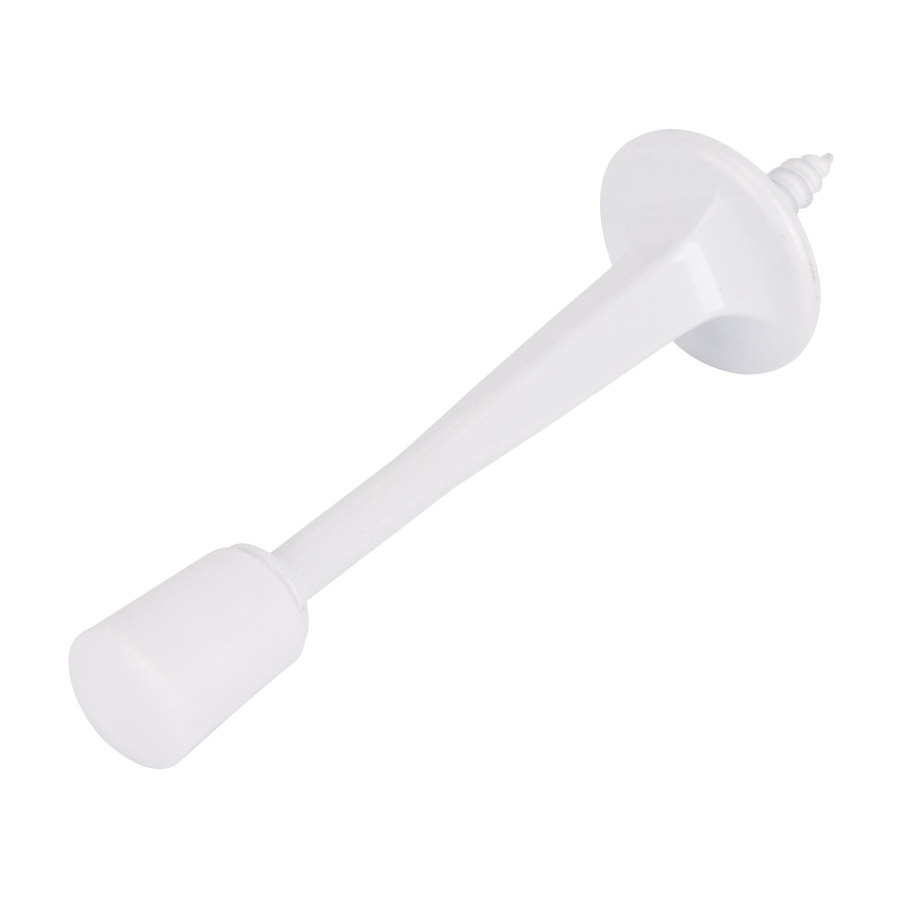 H20-Z025C-PS Heavy-Duty Rigid Door Stop, 15/16 in Dia Base, 3-1/8 in Projection, Die-Cast Zinc & Plastic