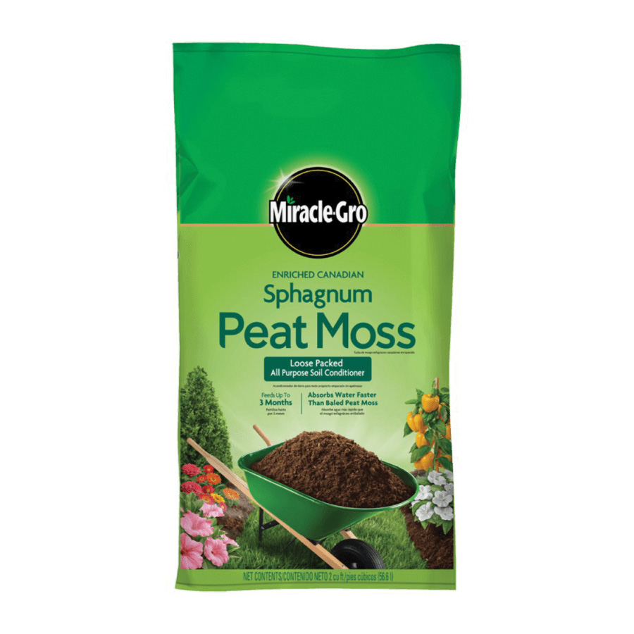 85252430 Sphagnum Peat Moss Soil Conditioner, Solid, Earthy Bag
