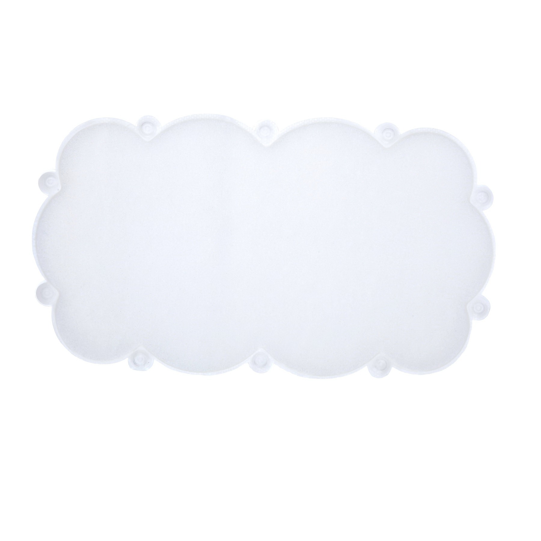 SlipX Solutions 06001 Cloud Bath Mat with Microban, 29 in L, 17 in W, Vinyl Mat Surface, Clear, Cloud - 3