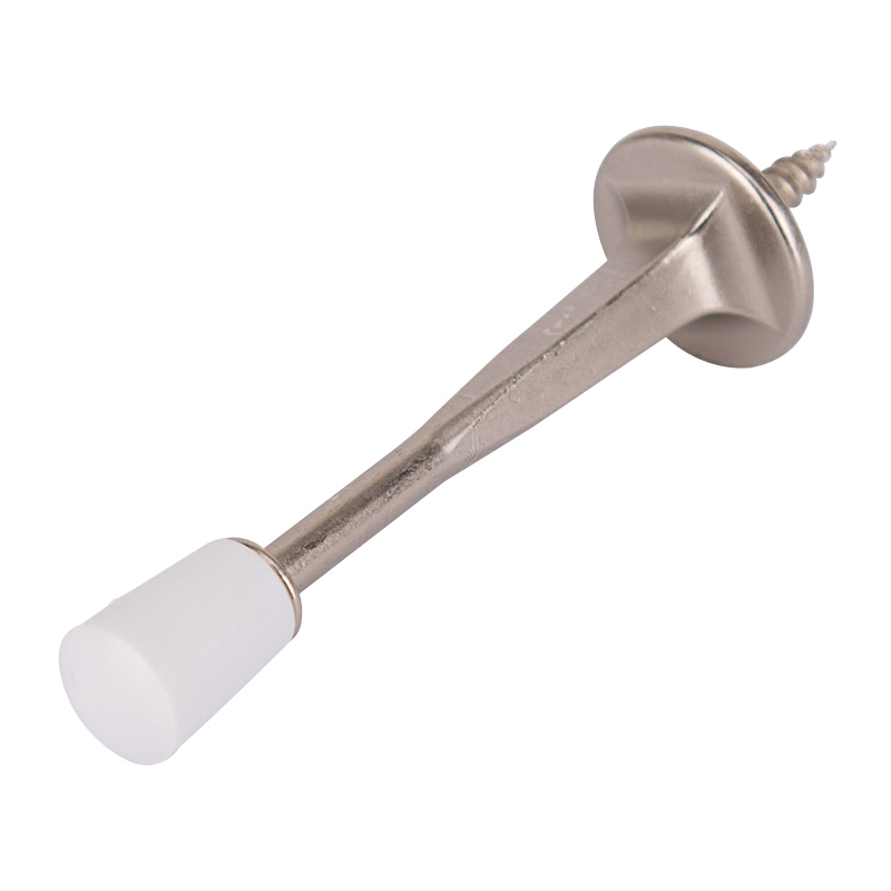H20-Z023C-PS Heavy-Duty Rigid Door Stop, 15/16 in Dia Base, 3-1/8 in Projection, Die-Cast Zinc & Plastic