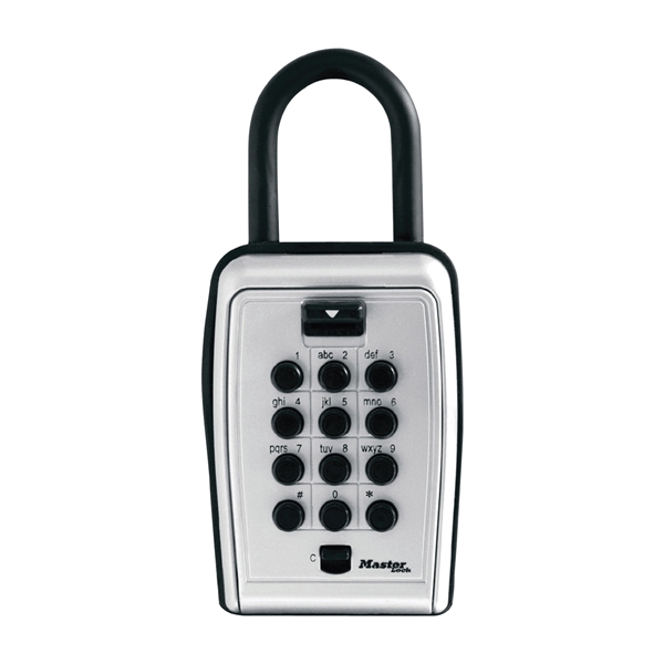 5422D Lock Box, Combination Lock, Metal, Black/Silver