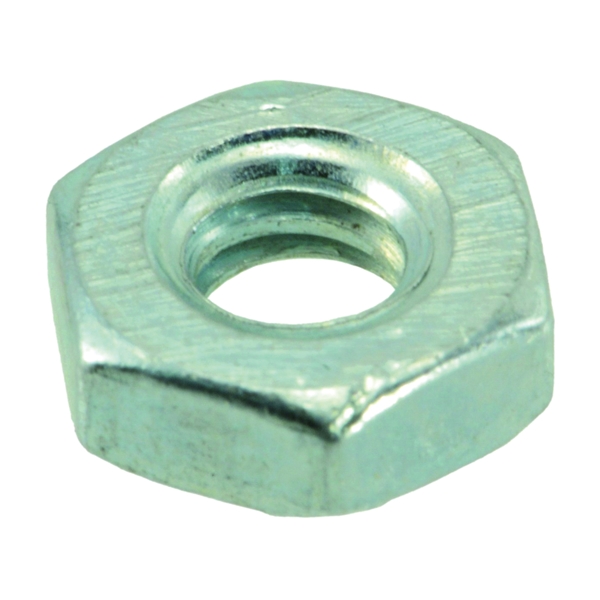 03750 Machine Nut, Coarse Thread, 10-24 Thread, Zinc, Zinc